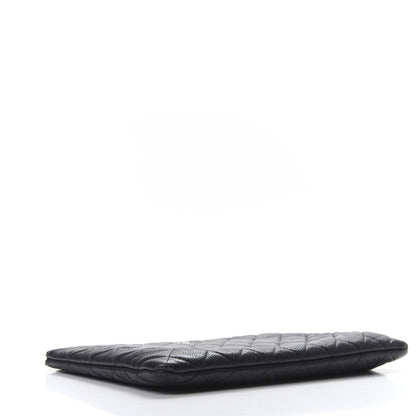 Chanel Caviar Quilted Medium Cosmetic Case Black 4 of 7