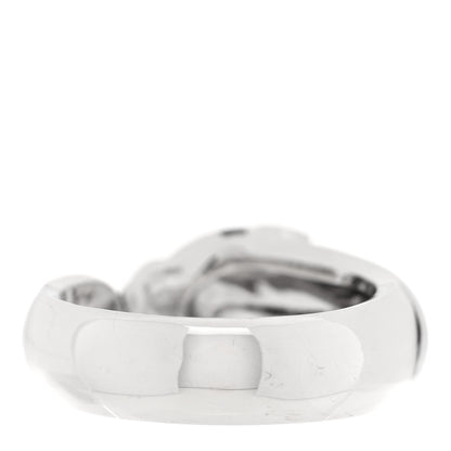 Cartier 18K White Gold Black Lacquer Tsavorite Onyx 11mm Panthere De Cartier Ring 63 10.25 4 of 6