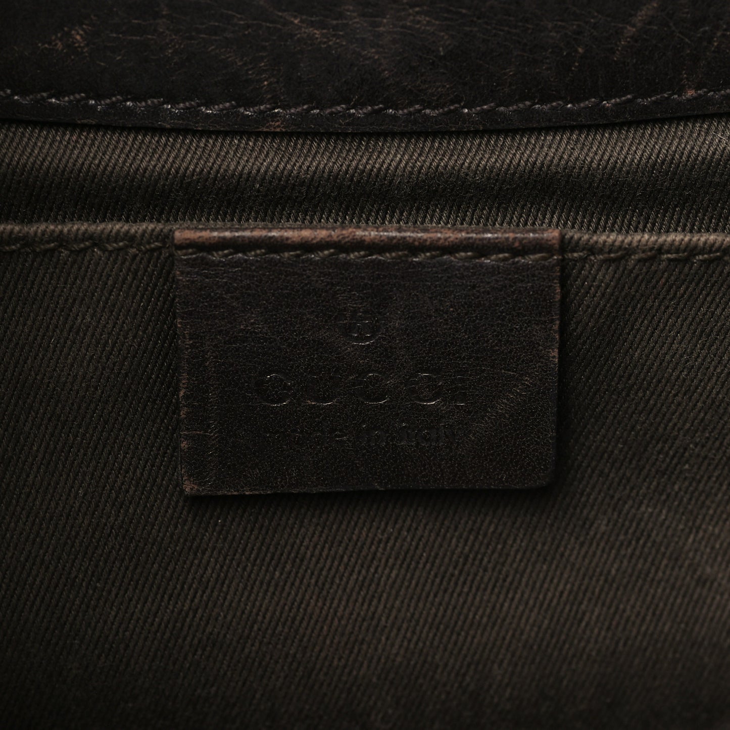 Monogram Studded Horsebit Clutch Dark Brown