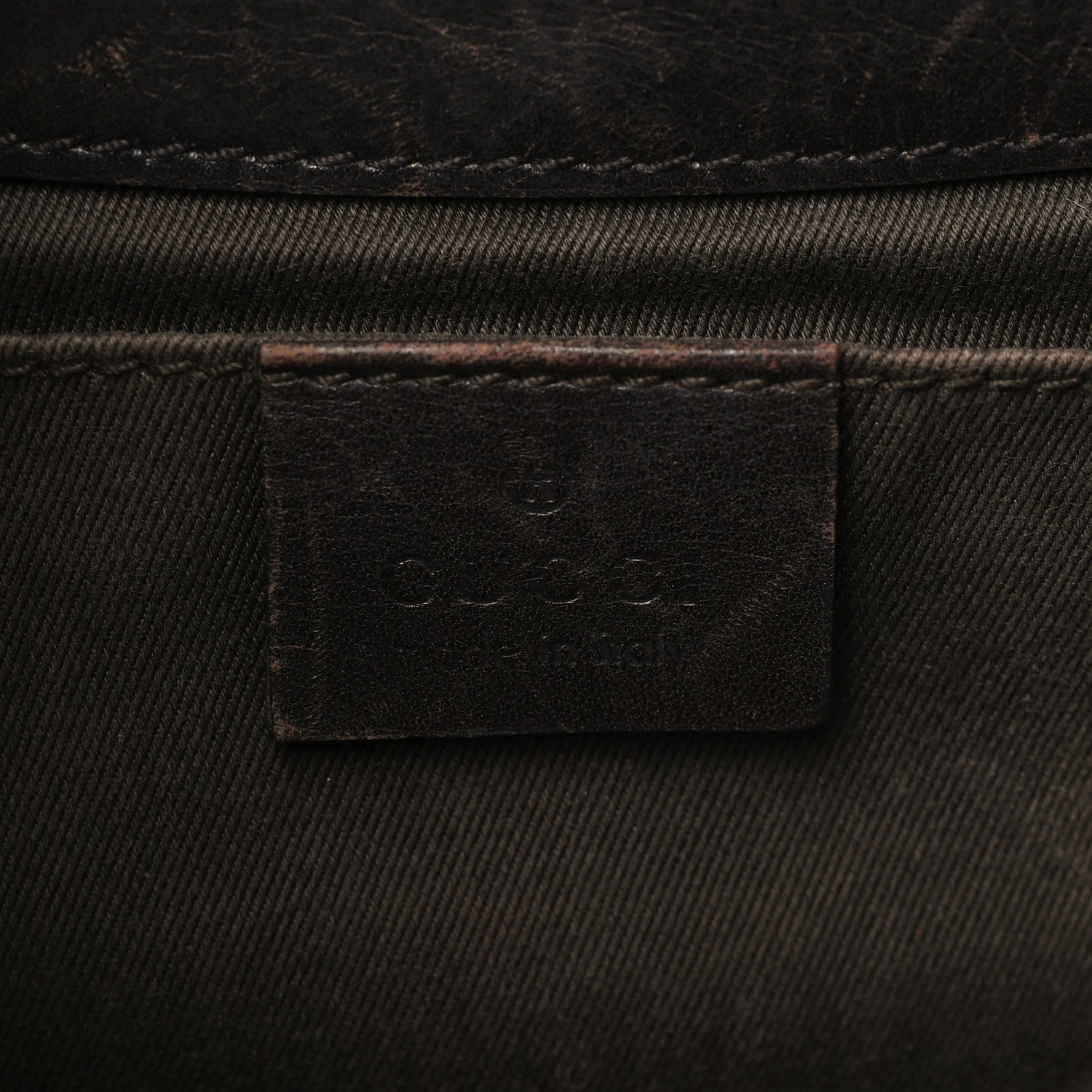 Gucci Monogram Studded Horsebit Clutch Dark Brown 5 of 13