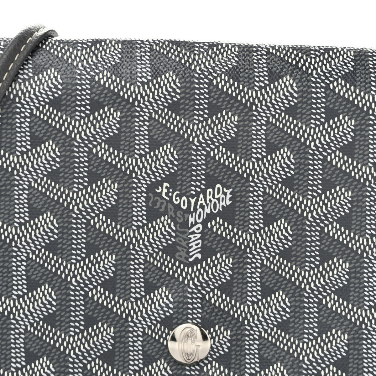 Goyardine Plumet Wallet Clutch Grey