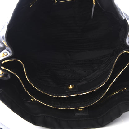 Prada Tessuto Nylon Saffiano Tote Black 4 of 8