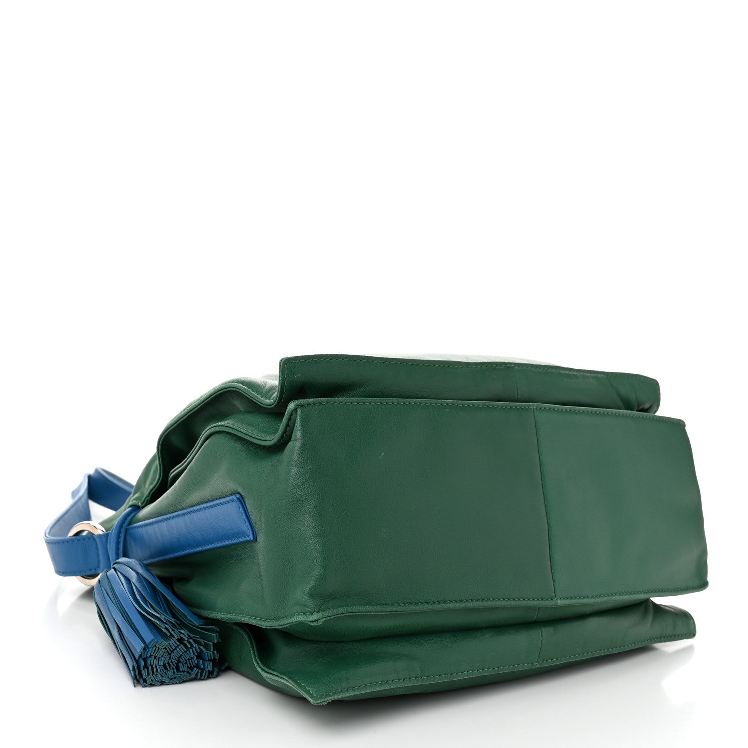 Loewe Calfskin Flamenco Shoulder Bag Green 4 of 11