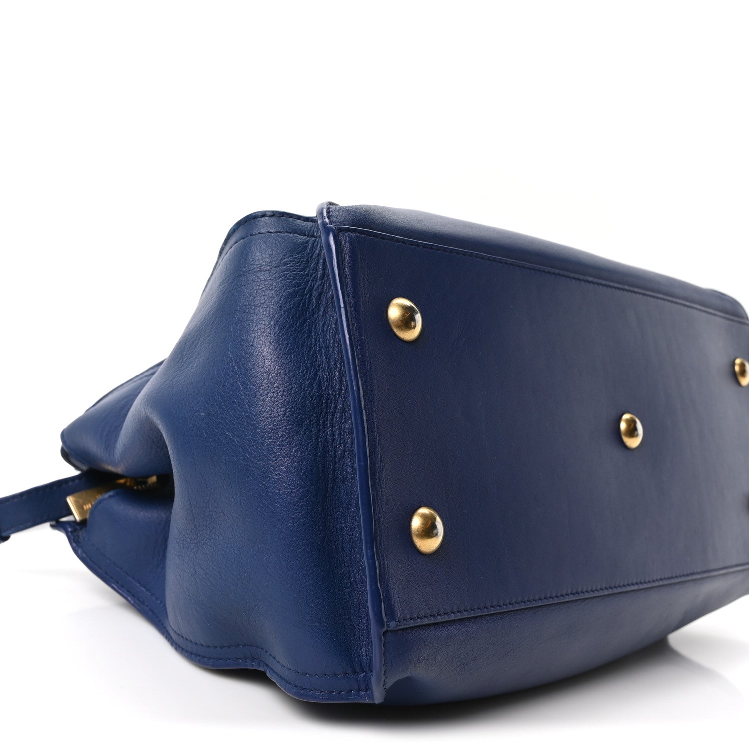 Saint Laurent Calfskin Small Classic Y Cabas Royal Blue 9 of 10