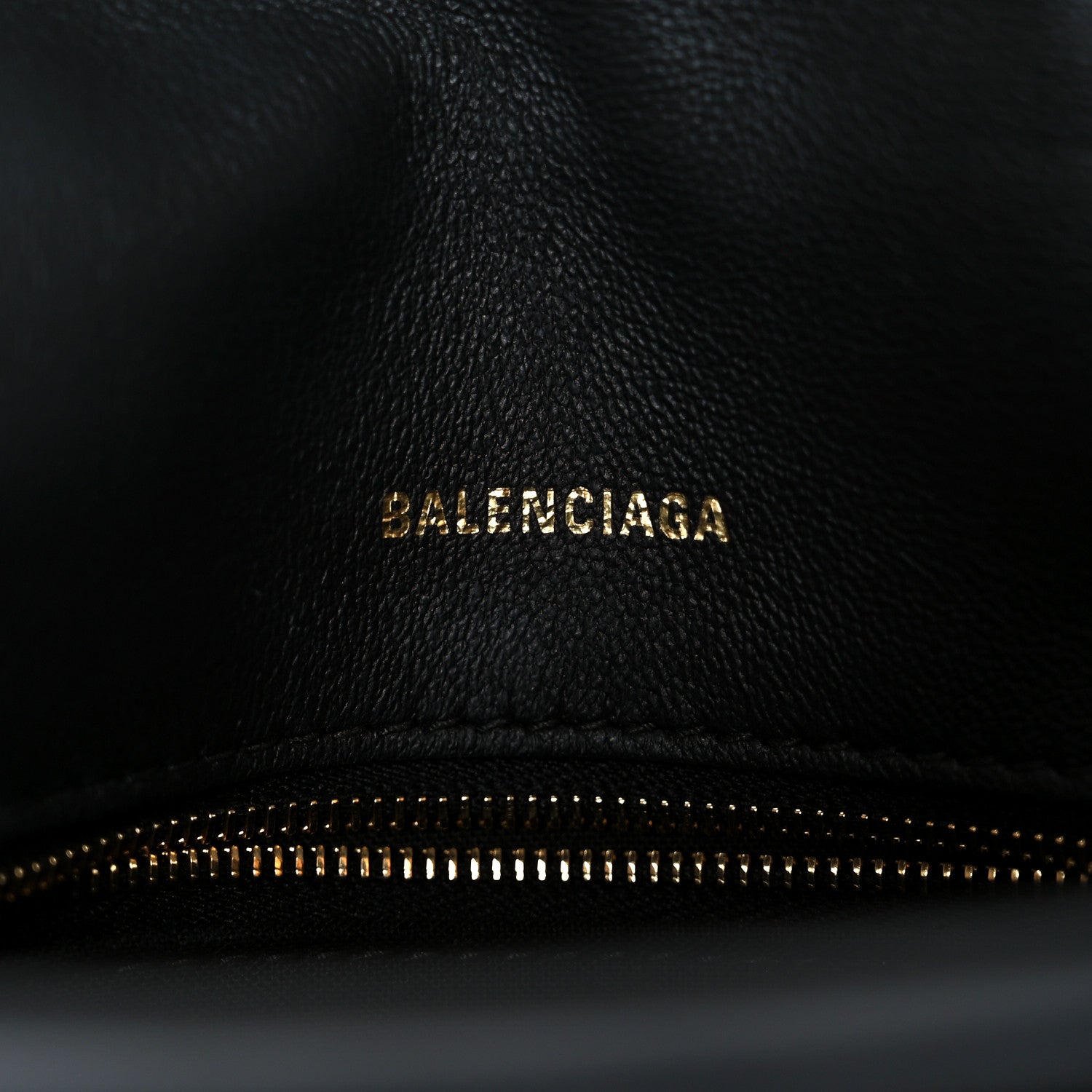 Balenciaga Crushed Calfskin Quilted Small Souvenirs Crush Chain Bag Black 6 of 12