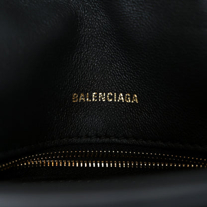 Balenciaga Crushed Calfskin Quilted Small Souvenirs Crush Chain Bag Black 6 of 12