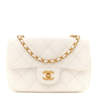 Chanel Lambskin Quilted Mini Heart Charms Flap White 1 of 15