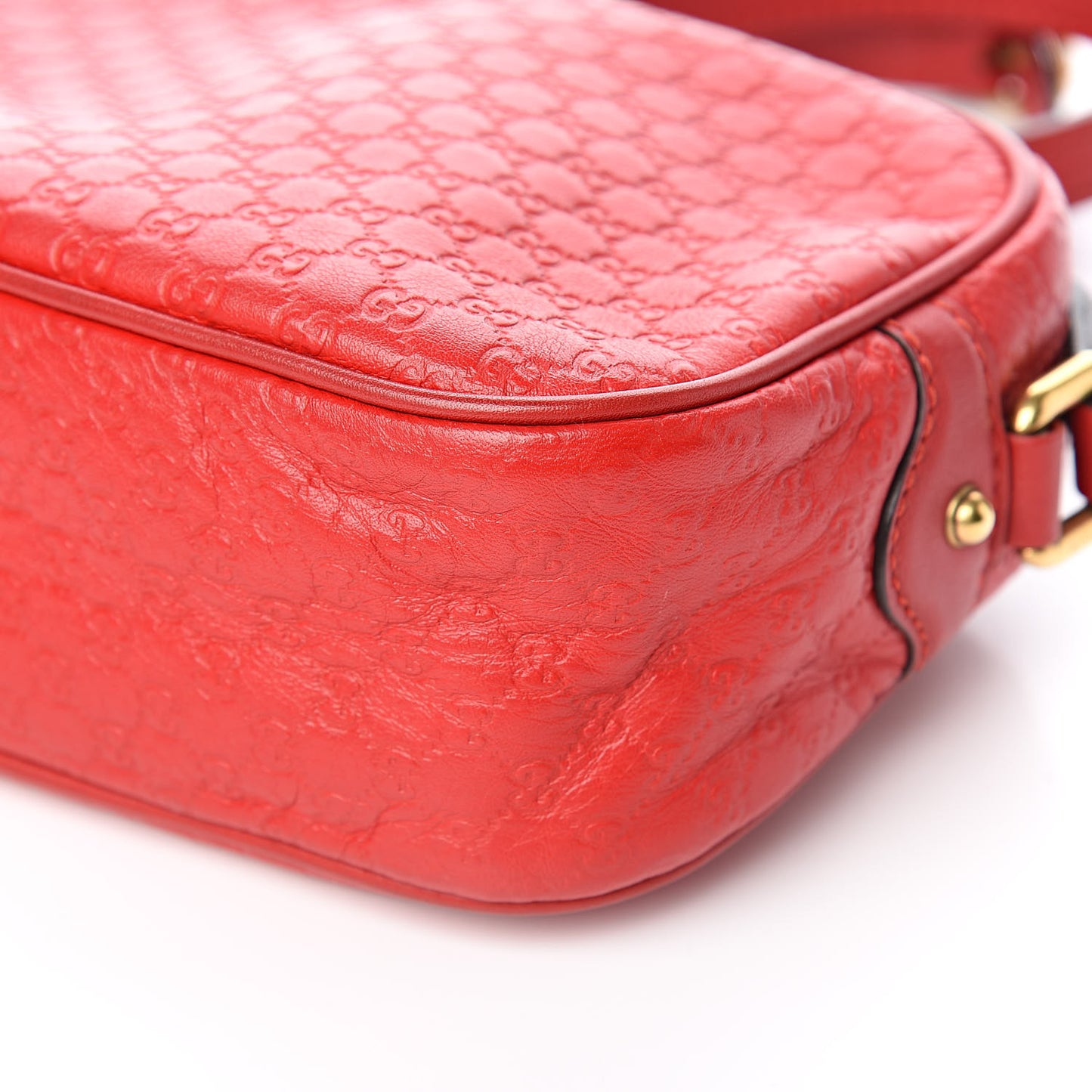 Microguccissima Sunshine Disco Crossbody Bag Red