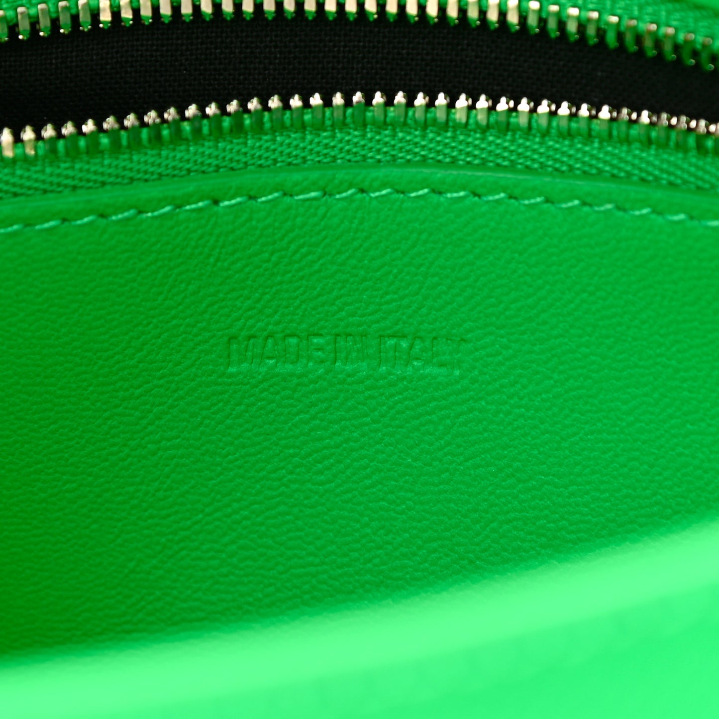Grained Calfskin XS Downtown Shoulder Bag Vivid Green
