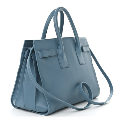 Saint Laurent Calfskin Small Sac De Jour Indigo 3 of 17