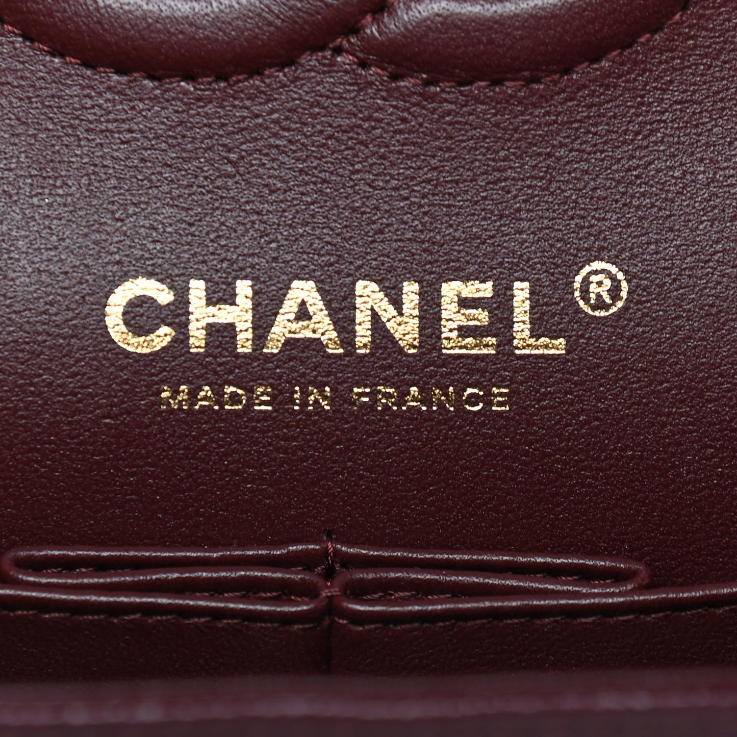 Caviar Quilted Small Double Flap Burgundy