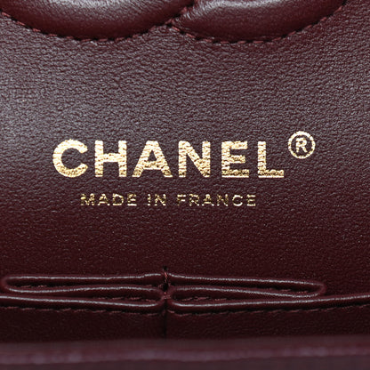 Chanel Caviar Quilted Small Double Flap Burgundy 5 of 8