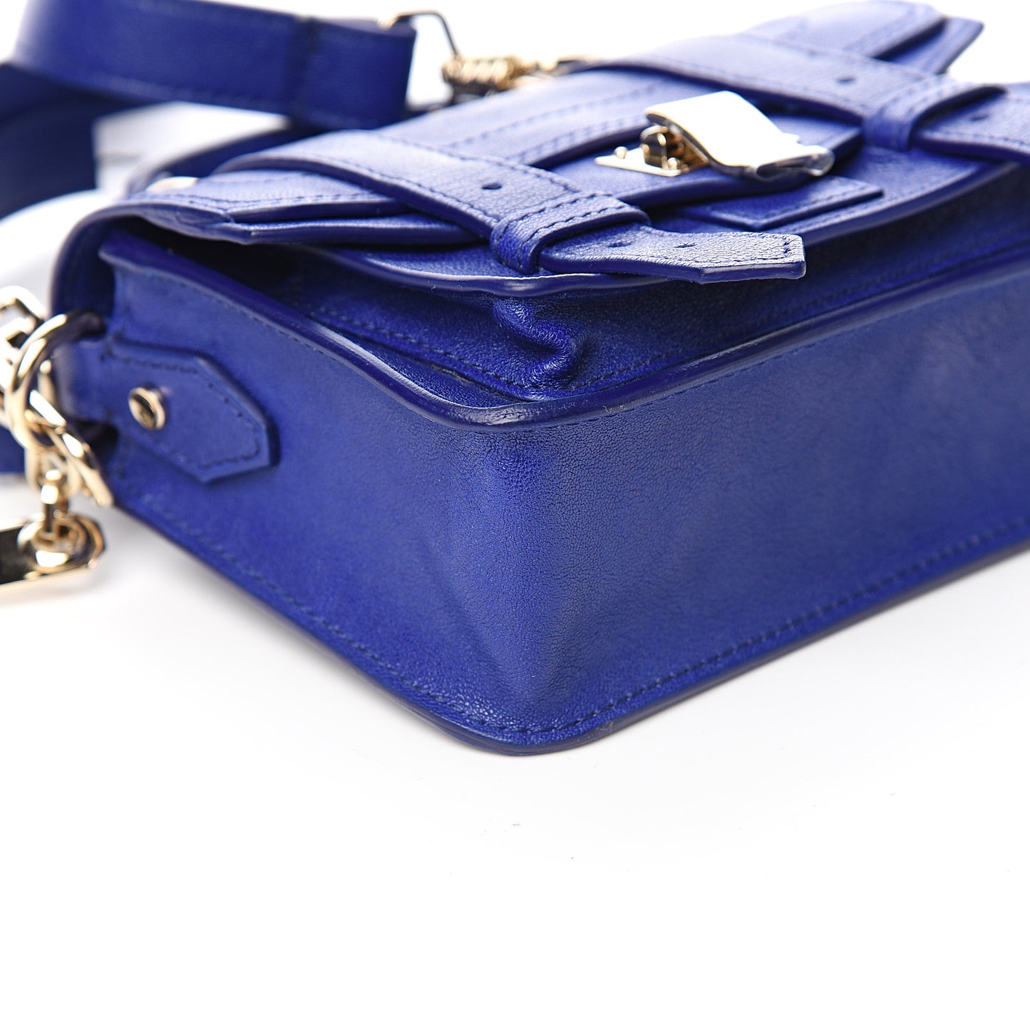 Lambskin Micro PS1 Satchel Sapphire