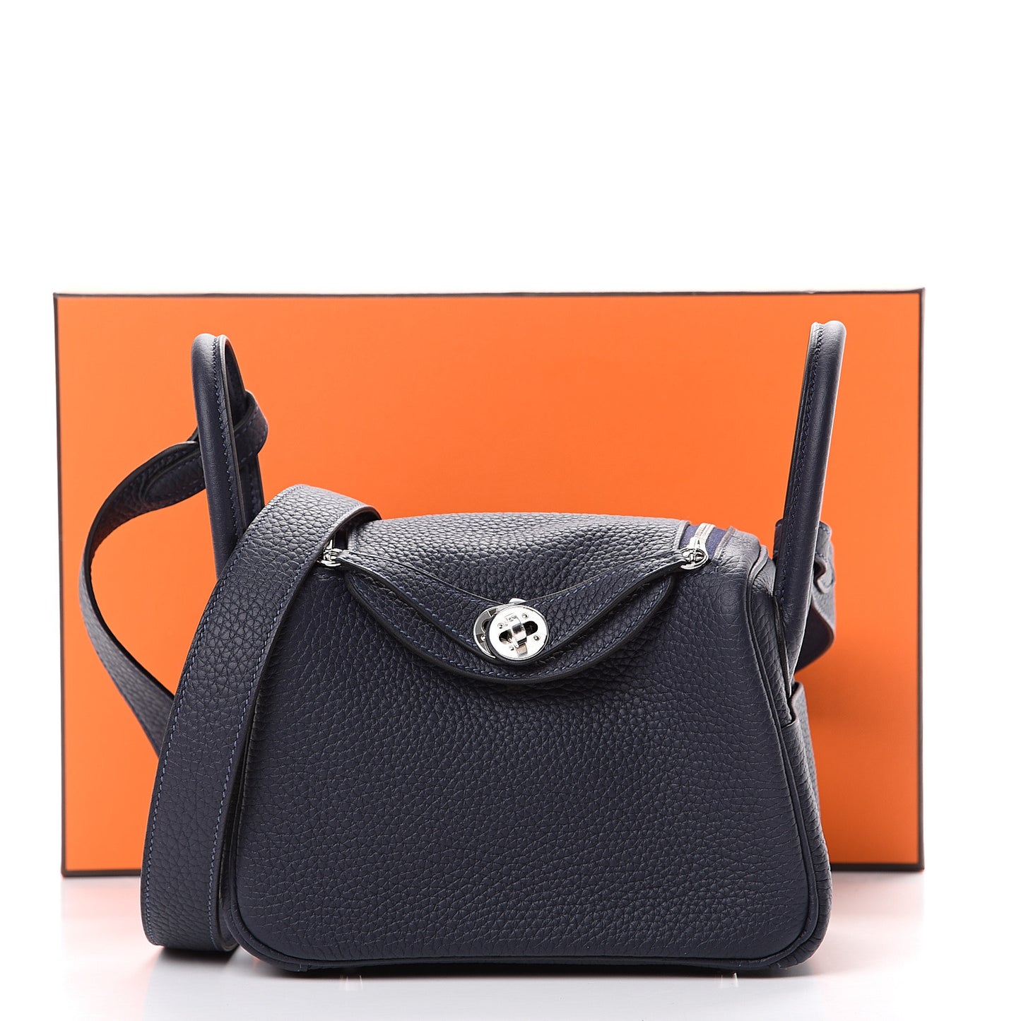 Taurillon Clemence Mini Lindy 20 Bleu Nuit
