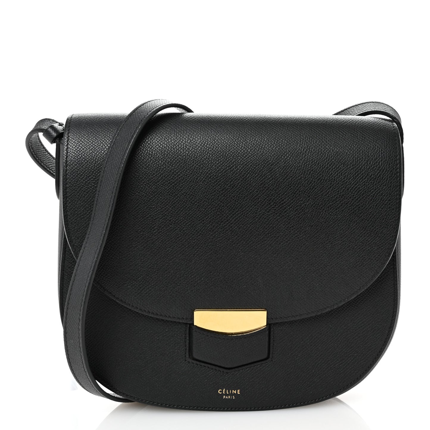 Grained Calfskin Compact Trotteur Black