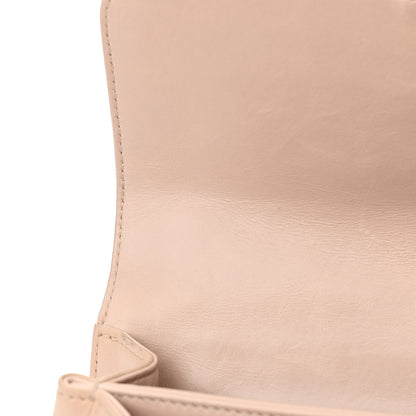 Chanel Glazed Calfskin Quilted Small Straight Lined Flap Beige 13 of 14