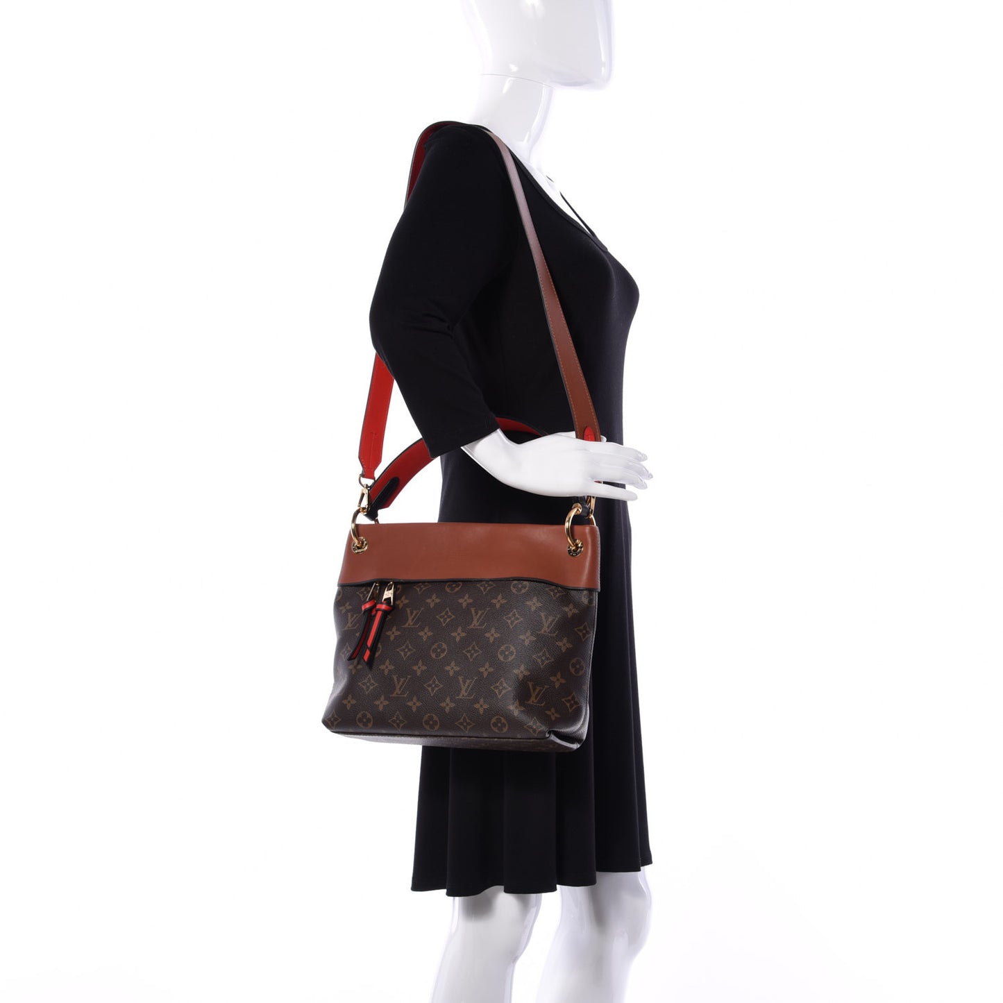 Monogram Tuileries Besace Caramel Rouge