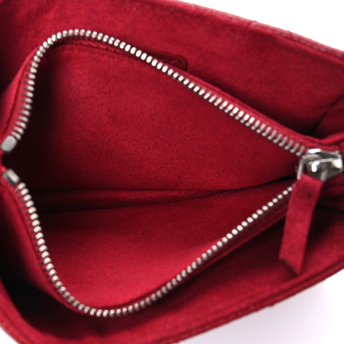 Chanel Caviar Quilted Phone Holder Clutch Red 5 of 8