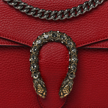 Gucci Dollar Calfskin Swarovski Crystal Small Dionysus Shoulder Bag Hibiscus Red 11 of 11