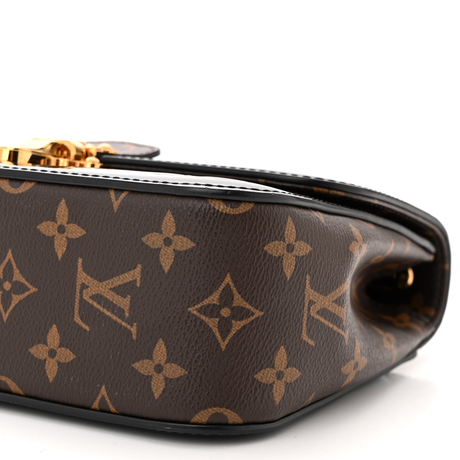Louis Vuitton Patent Calfskin Monogram Cherrywood BB Black 9 of 12
