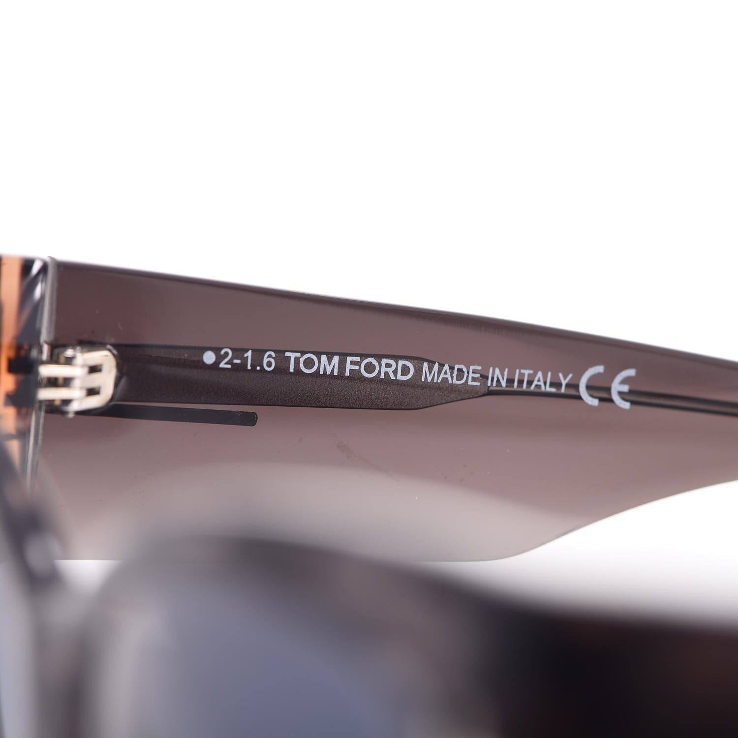 Tom Ford Acetate Anoushka Cat Eye Sunglasses TF371 Melange Grey Peach 6 of 7