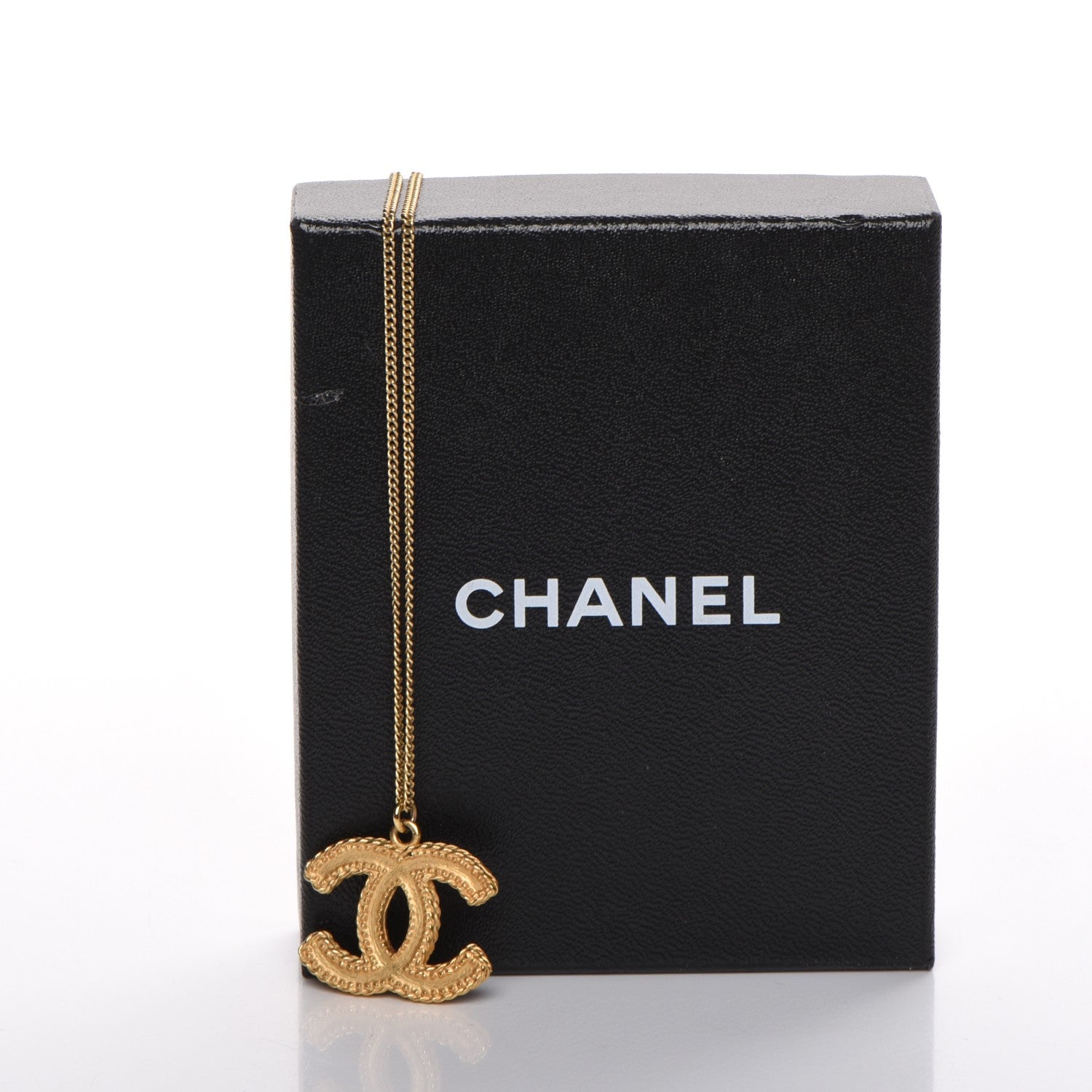 Chanel Enamel CC Necklace Gold 6 of 6