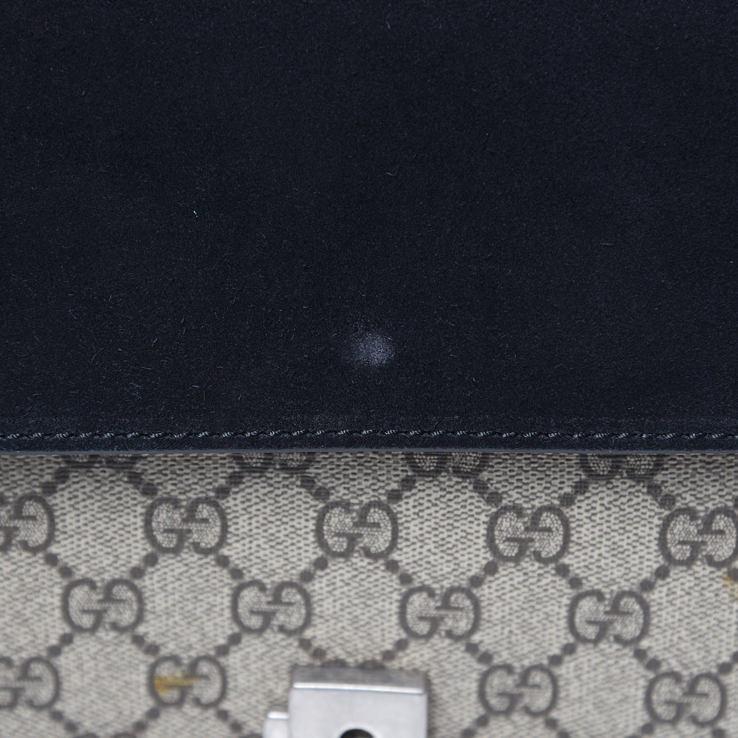 GG Supreme Monogram Crystal Small Dionysus Shoulder Bag Black