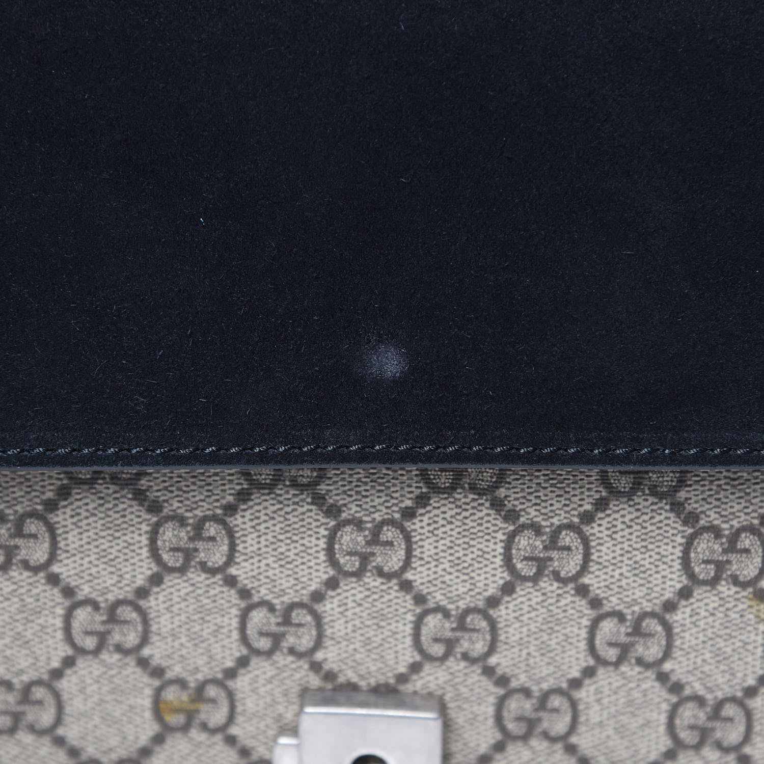Gucci GG Supreme Monogram Crystal Small Dionysus Shoulder Bag Black 8 of 12