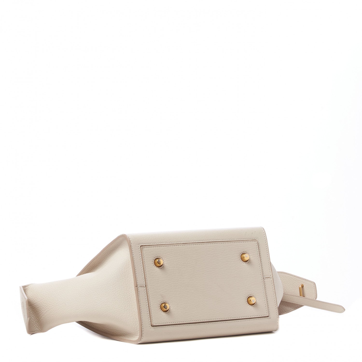 Celine Crisped Calfskin Mini Tie Knot Tote Chalk 3 of 7
