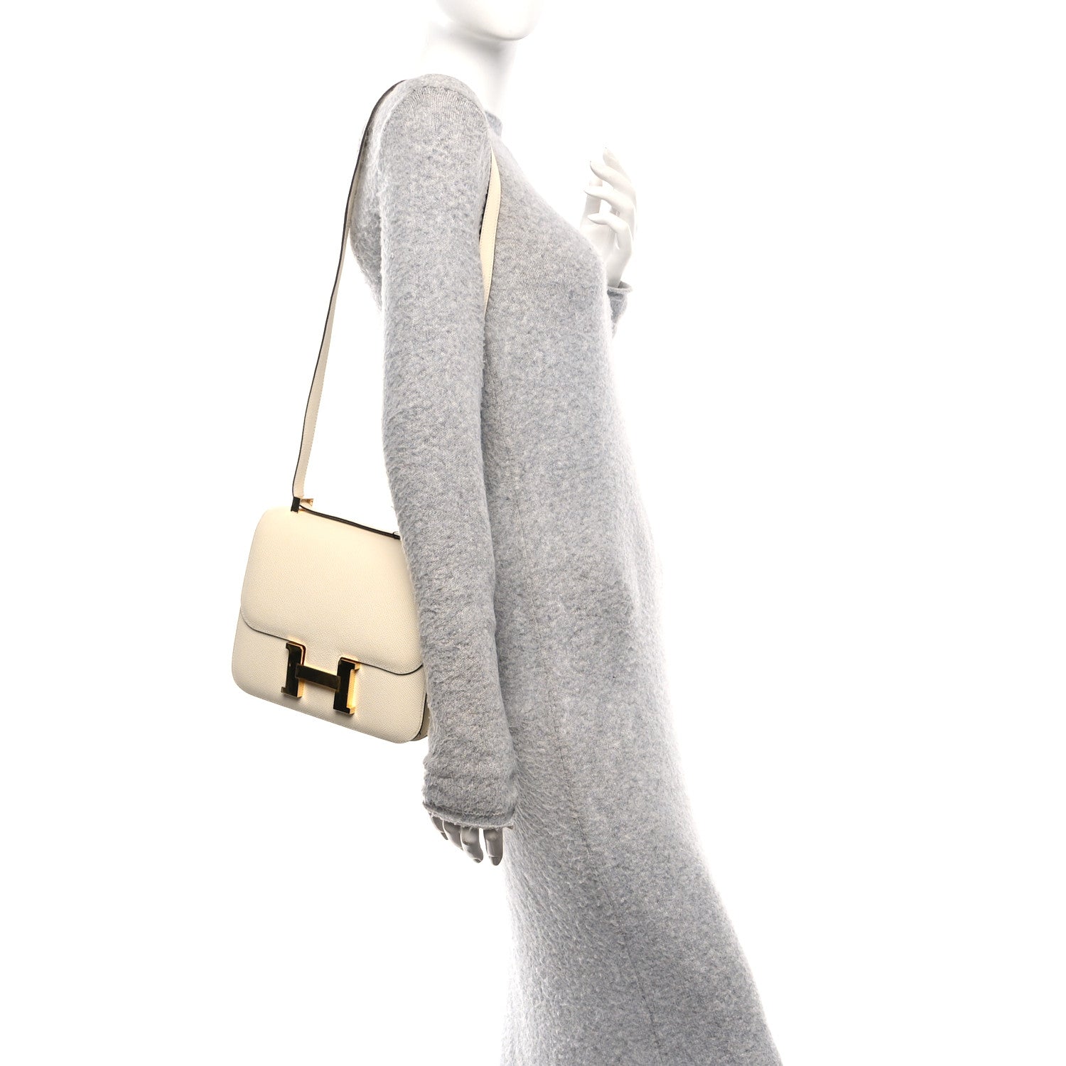 Hermes Epsom Constance 24 Craie 2 of 10