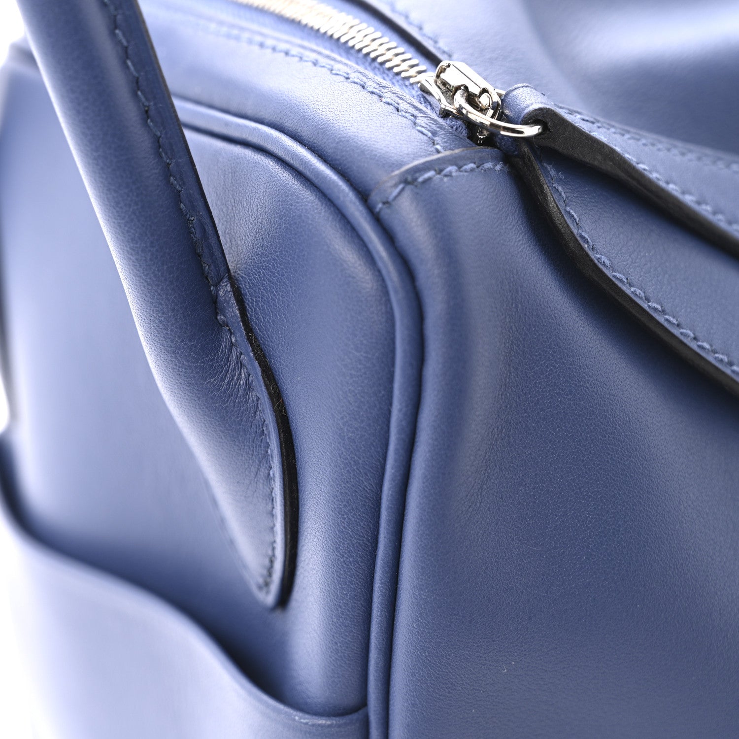 Hermes Swift Epsom Lindy 26 Tressage De Cuir Bleu Brighton Capucine Bleu Saphir 11 of 12