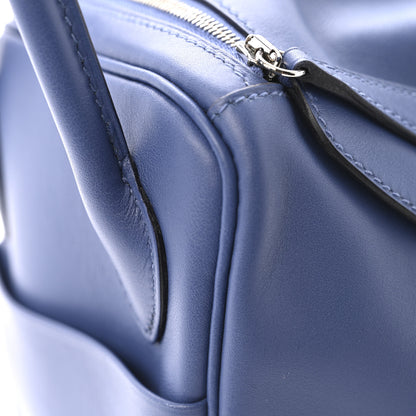 Hermes Swift Epsom Lindy 26 Tressage De Cuir Bleu Brighton Capucine Bleu Saphir 11 of 12