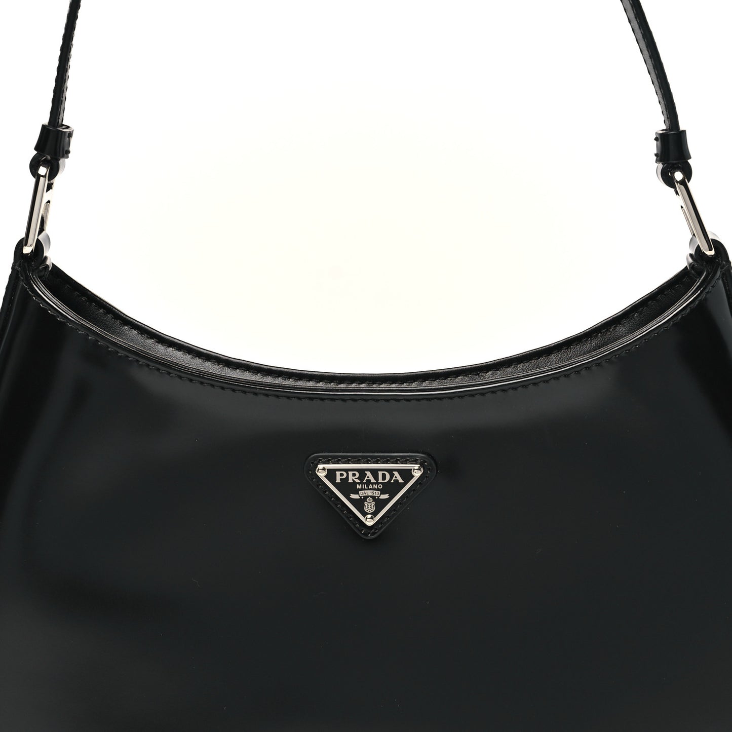Spazzolato Cleo Shoulder Bag Black
