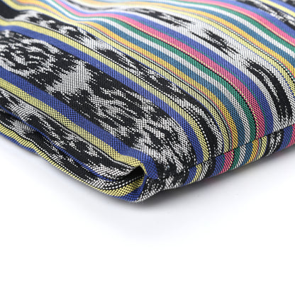 Saint Laurent Canvas Ikat Antibe Flat Shopping Tote Multicolor 8 of 9