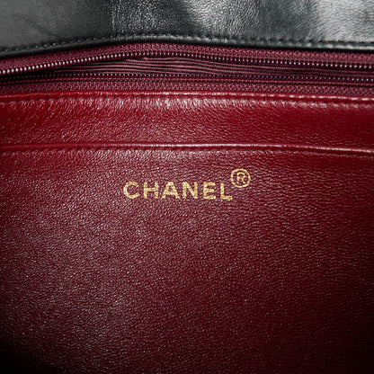 Chanel Lambskin Quilted Medium Single Flap Black 6 of 13