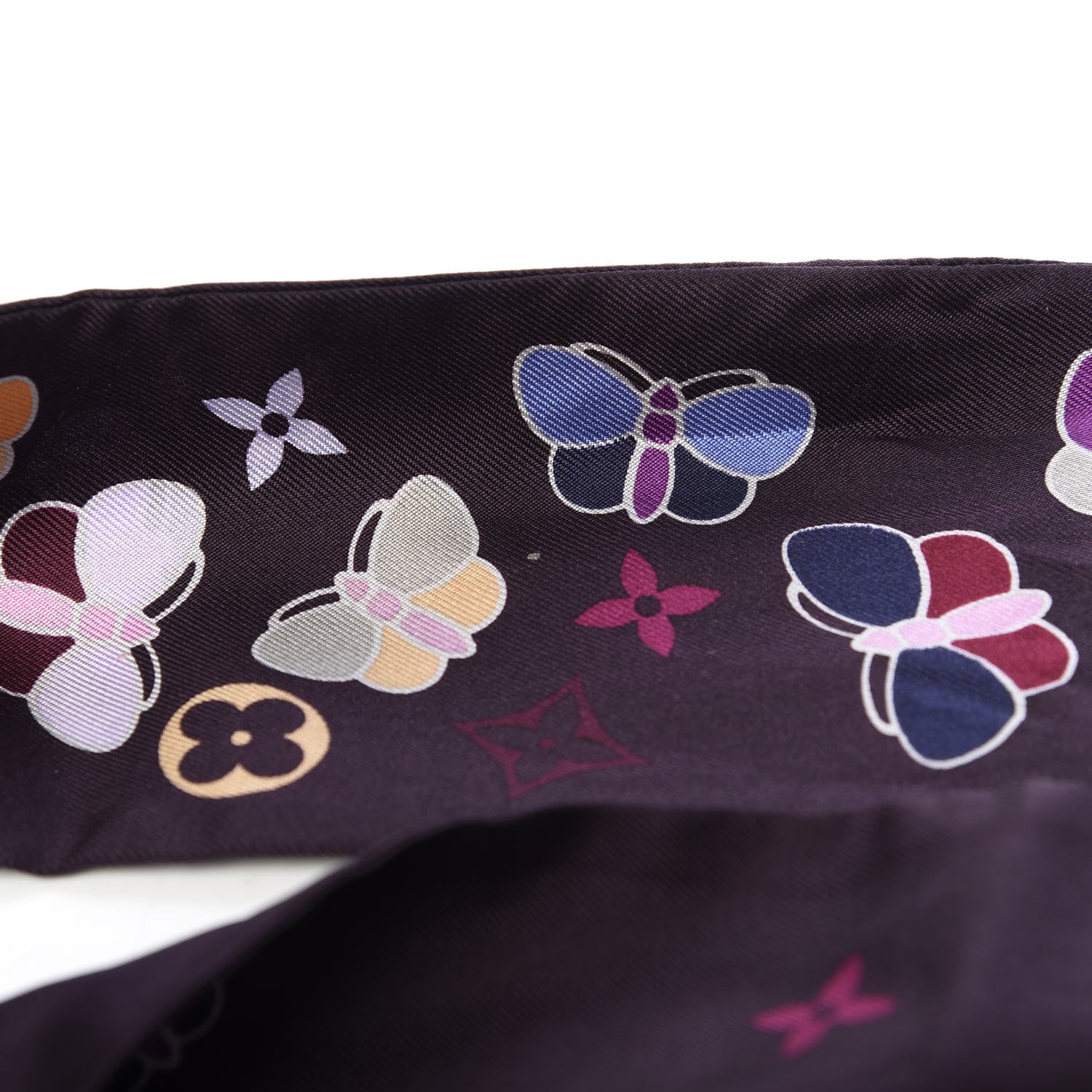 Louis Vuitton Silk Papillon Butterfly Bandeau Violet 5 of 5