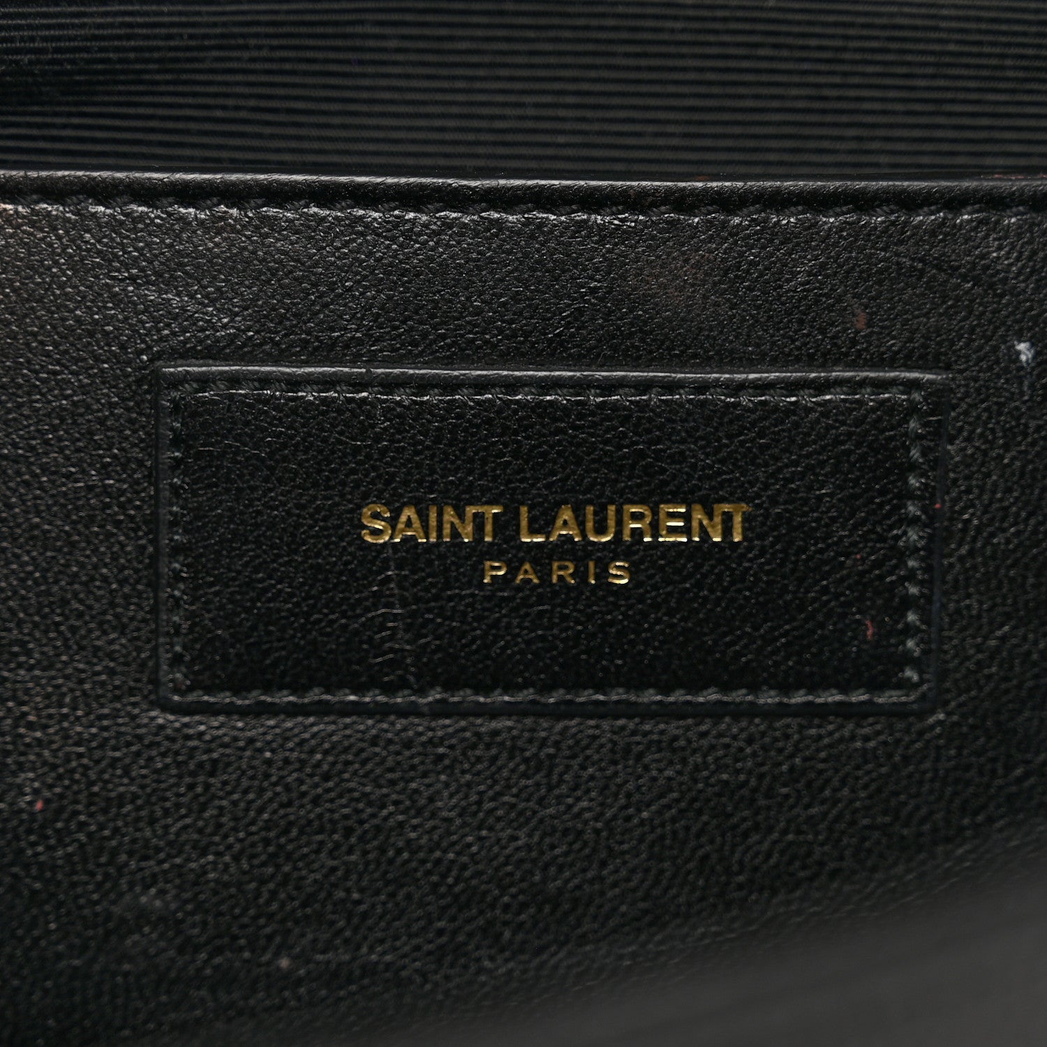 Saint Laurent Grain De Poudre Monogram Cassandre Clutch Black 6 of 10