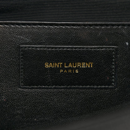 Saint Laurent Grain De Poudre Monogram Cassandre Clutch Black 6 of 10