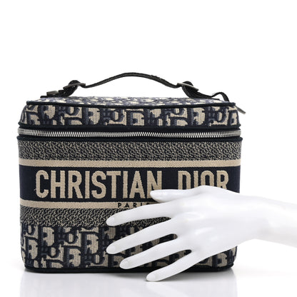 Christian Dior Oblique Diortravel Vanity Case Blue 2 of 8