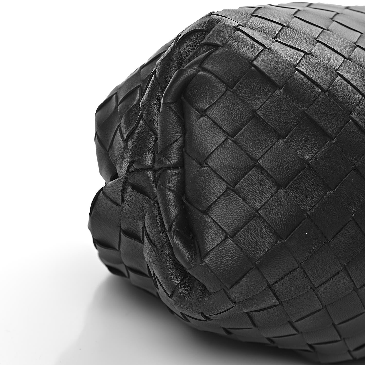 Bottega Veneta Nappa Maxi Intreccio The Pouch Oversized Clutch Black 9 of 10