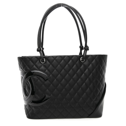 Chanel Calfskin Quilted Large Cambon Tote Black 1 of 10