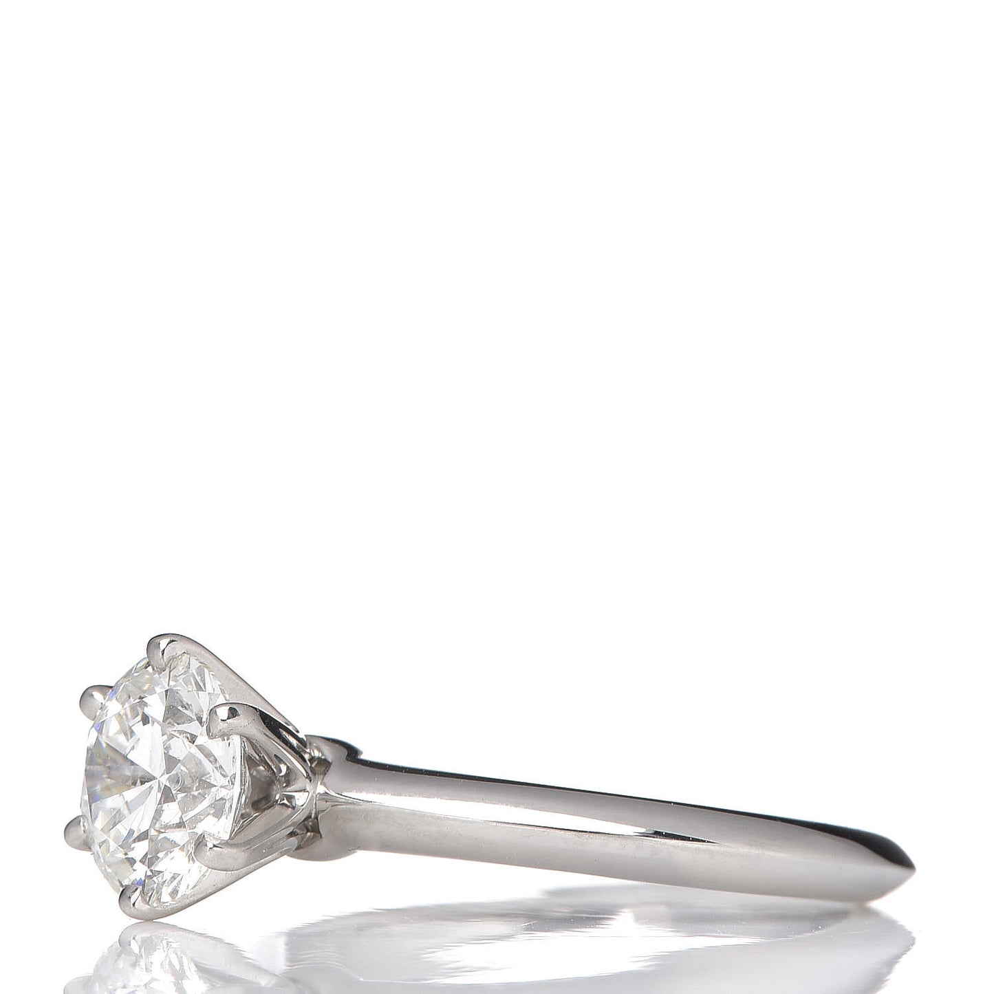 Platinum Diamond 1.29ct Solitaire Engagement Ring 49 5