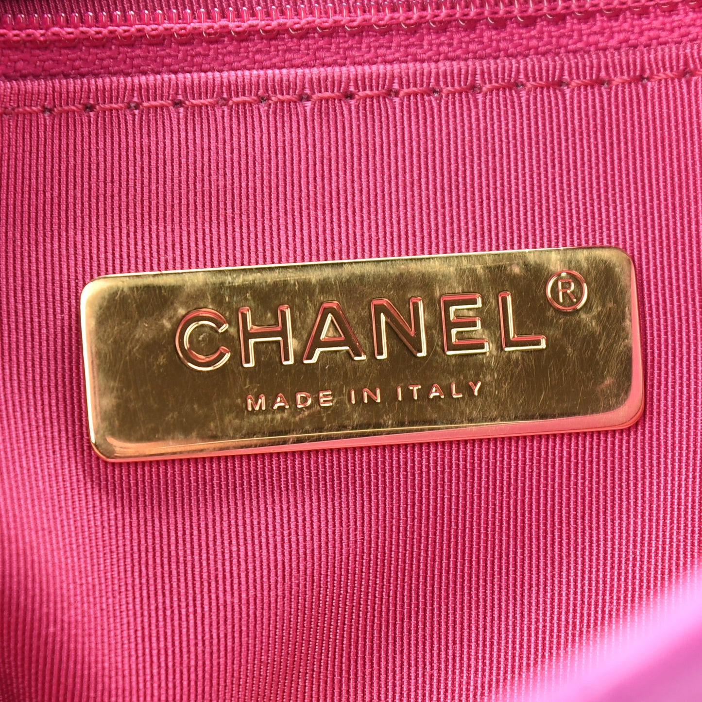 Lambskin Quilted Medium Chanel 19 Flap Purple