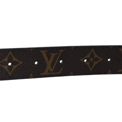Louis Vuitton Calfskin Monogram 30mm LV Initiales Reversible Belt 80 32 Black 5 of 8