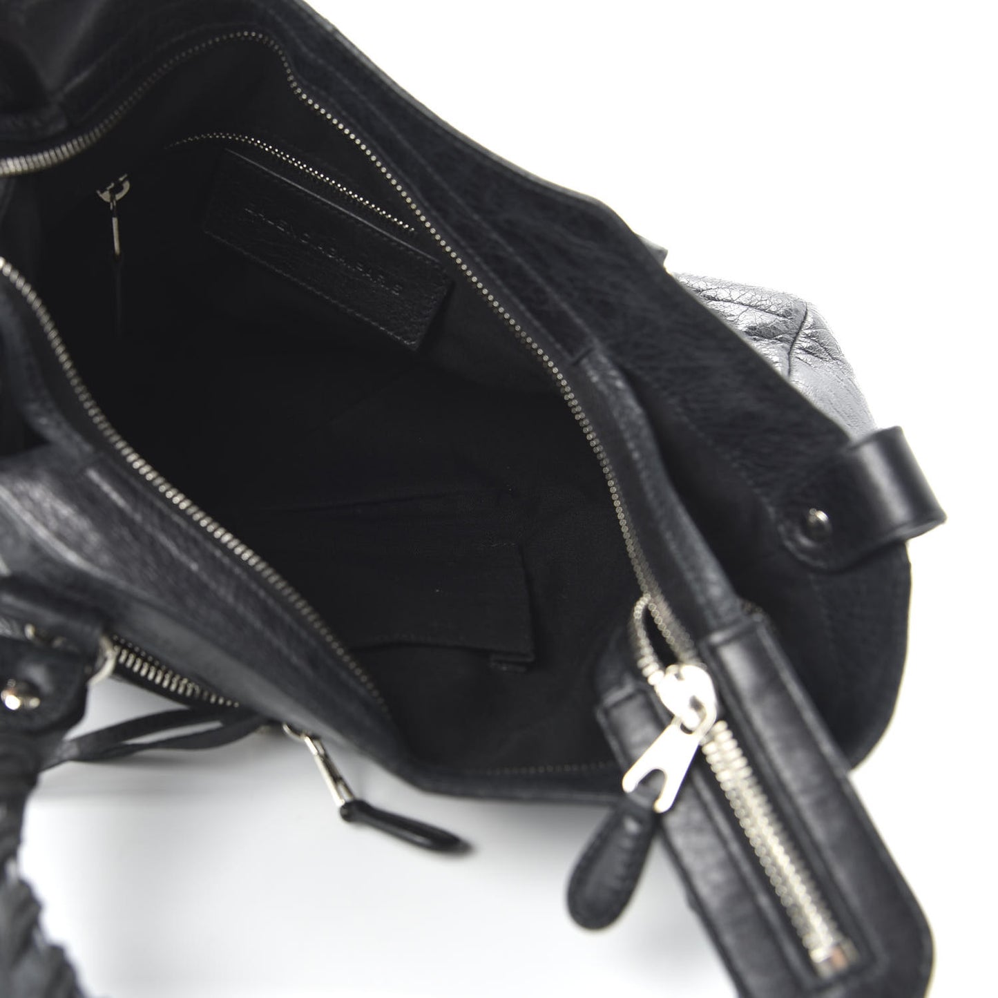 Agneau Giant 12 Silver Hardware Town Black