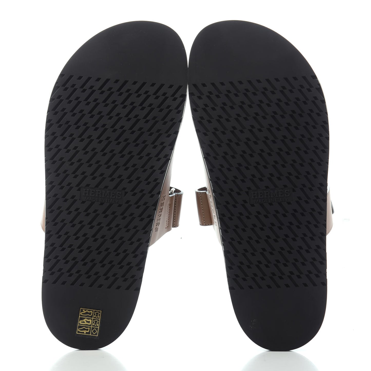 Calfskin Mens Chypre Sandals 42 Gold