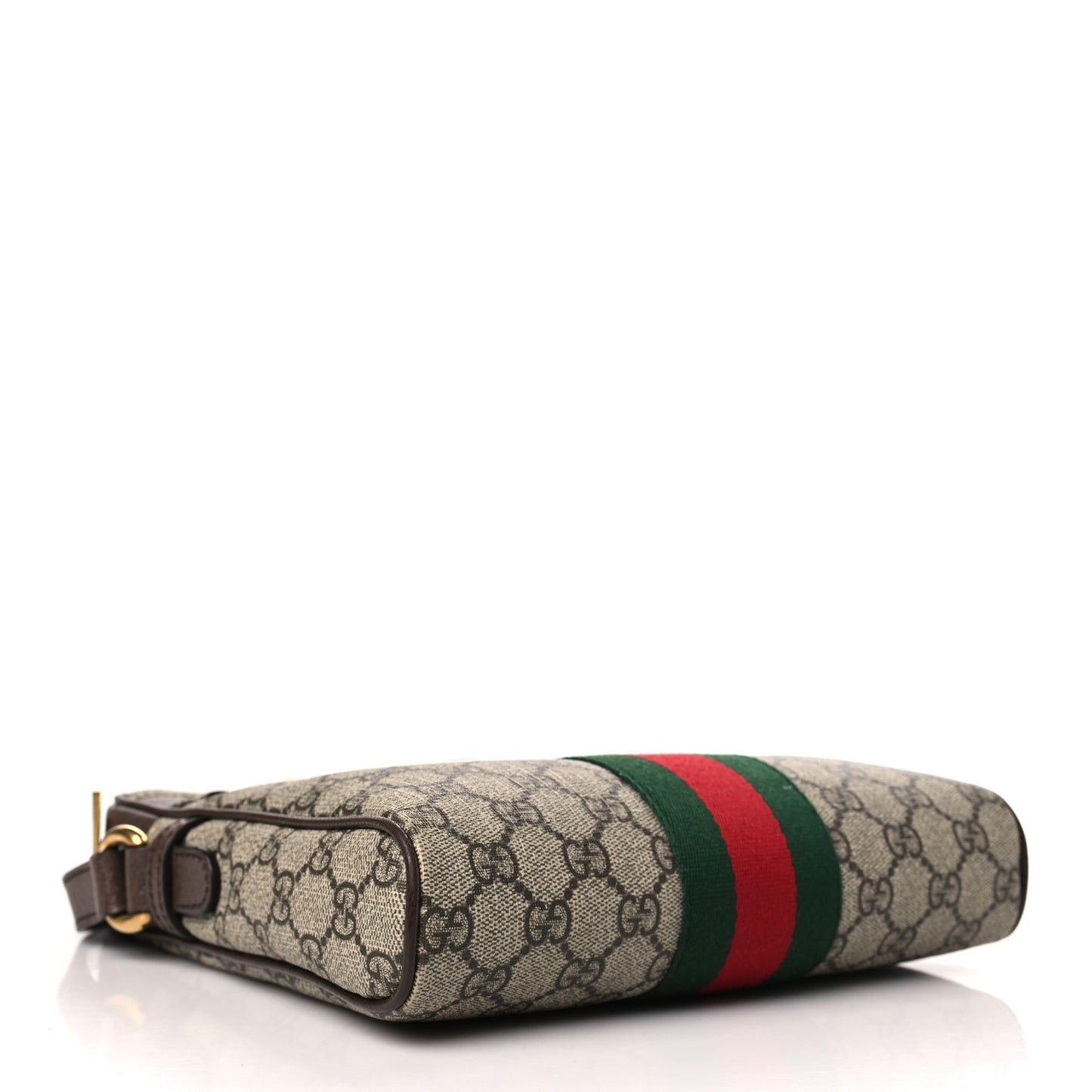 GG Supreme Monogram Web Small Ophidia Messenger Bag Brown