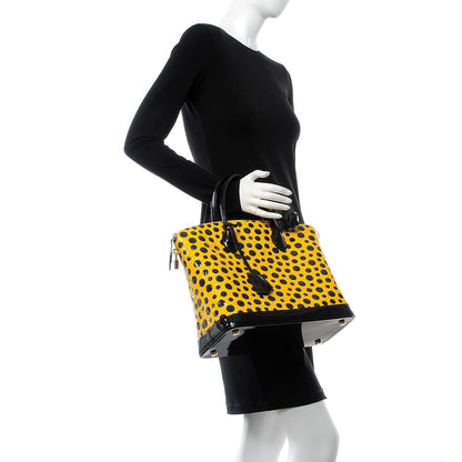 Louis Vuitton Vernis Kusama Infinity Dots Lockit MM Yellow 2 of 8