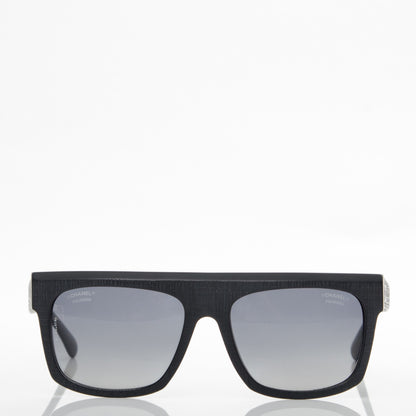 Chanel Polarized CC Sunglasses 5333-A Matte Black 9 of 12