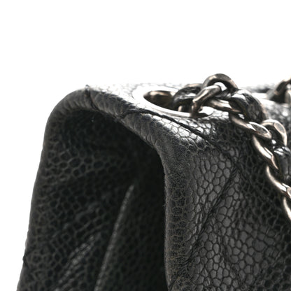 Chanel Caviar Quilted Medium Elastic Flap Black 15 of 16
